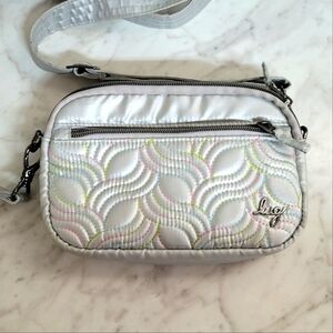 Lug Super Coupe Convertible Crossbody Bag in Silver IcePop